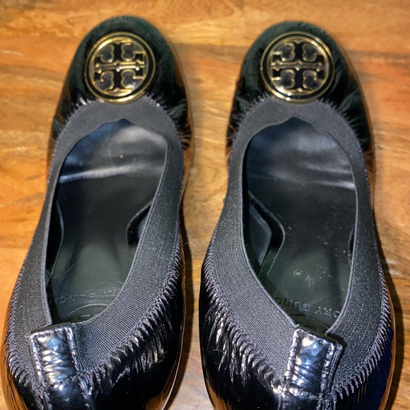 Tory Burch Caroline Black Patent Leather Heels Women’s 8 M - Picture 10 of 10